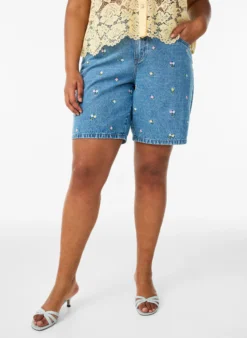 Spitzen blusenshirt mit perlenknöpfen