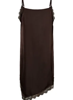 Spitzenkleid in Satinoptik