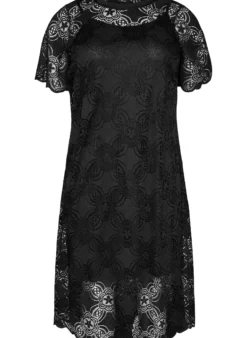 Spitzen-Midikleid mit 1/2-Ärmeln