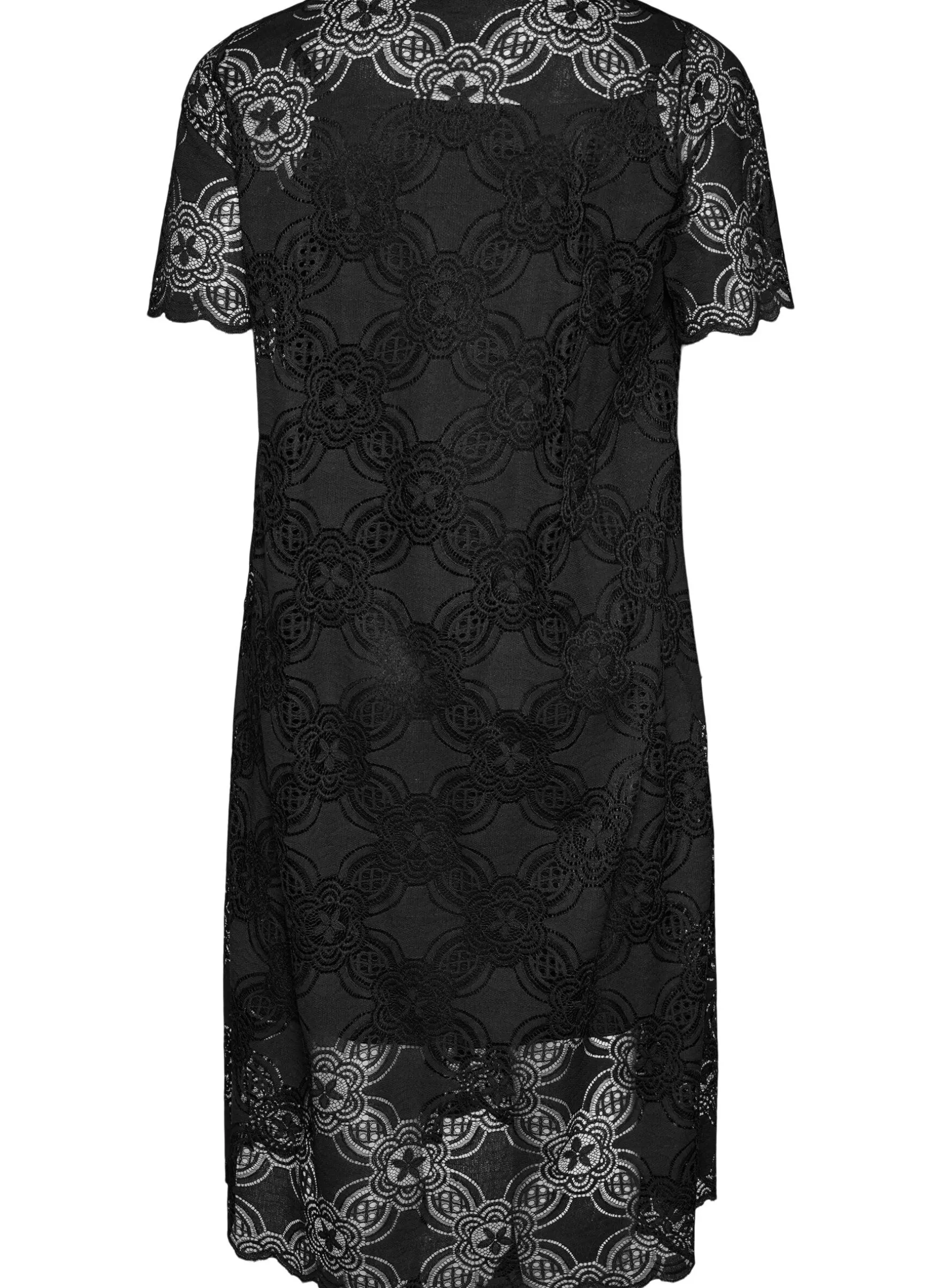 Spitzen-Midikleid mit 1/2-Ärmeln