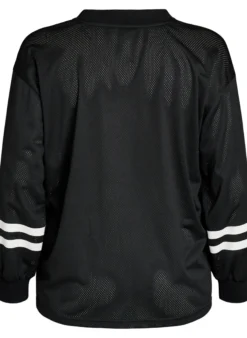 Sportliches Top aus Mesh mit Textprint