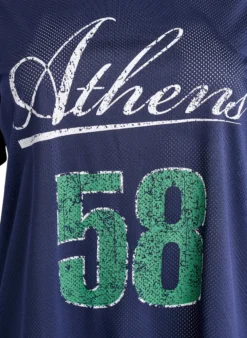 Sportliches T-Shirt aus Mesh mit Frontprint