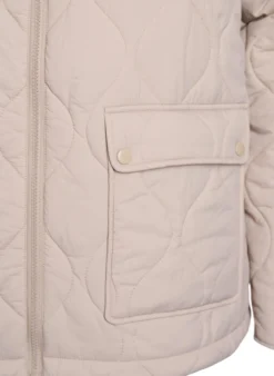 Steppjacke mit Kapuze und Taschen