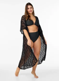 Strandkimono mit Bindegürtel
