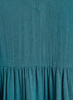 Strandkleid aus Baumwolle mit schmalen Trägern