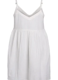Strandkleid aus Baumwolle mit schmalen Trägern