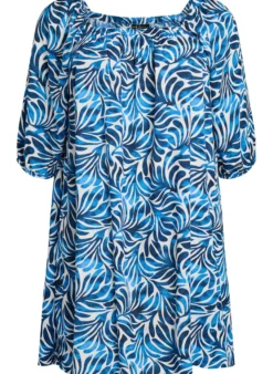 Strandkleid aus Viskose mit Print