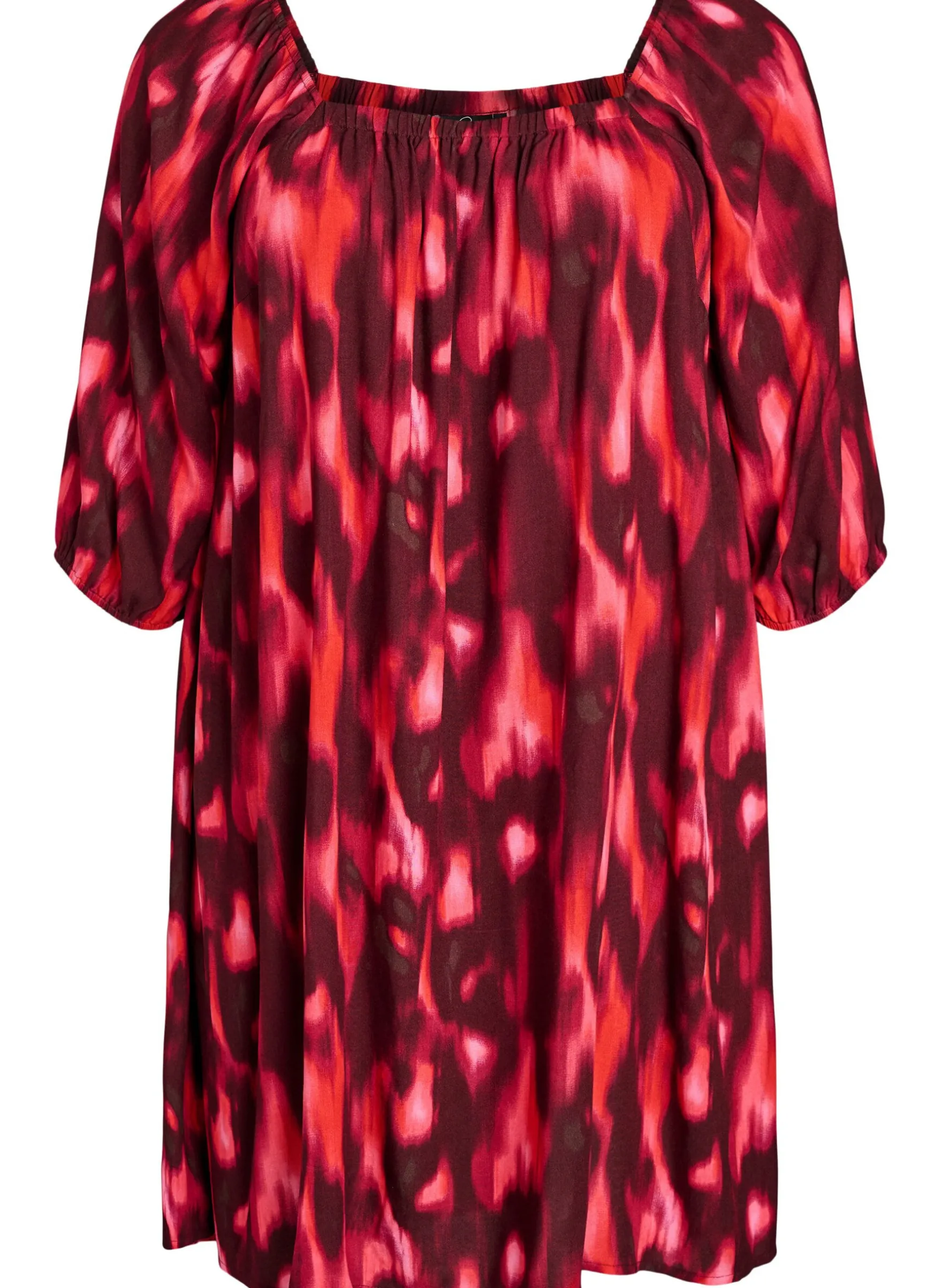 Strandkleid aus Viskose mit Print