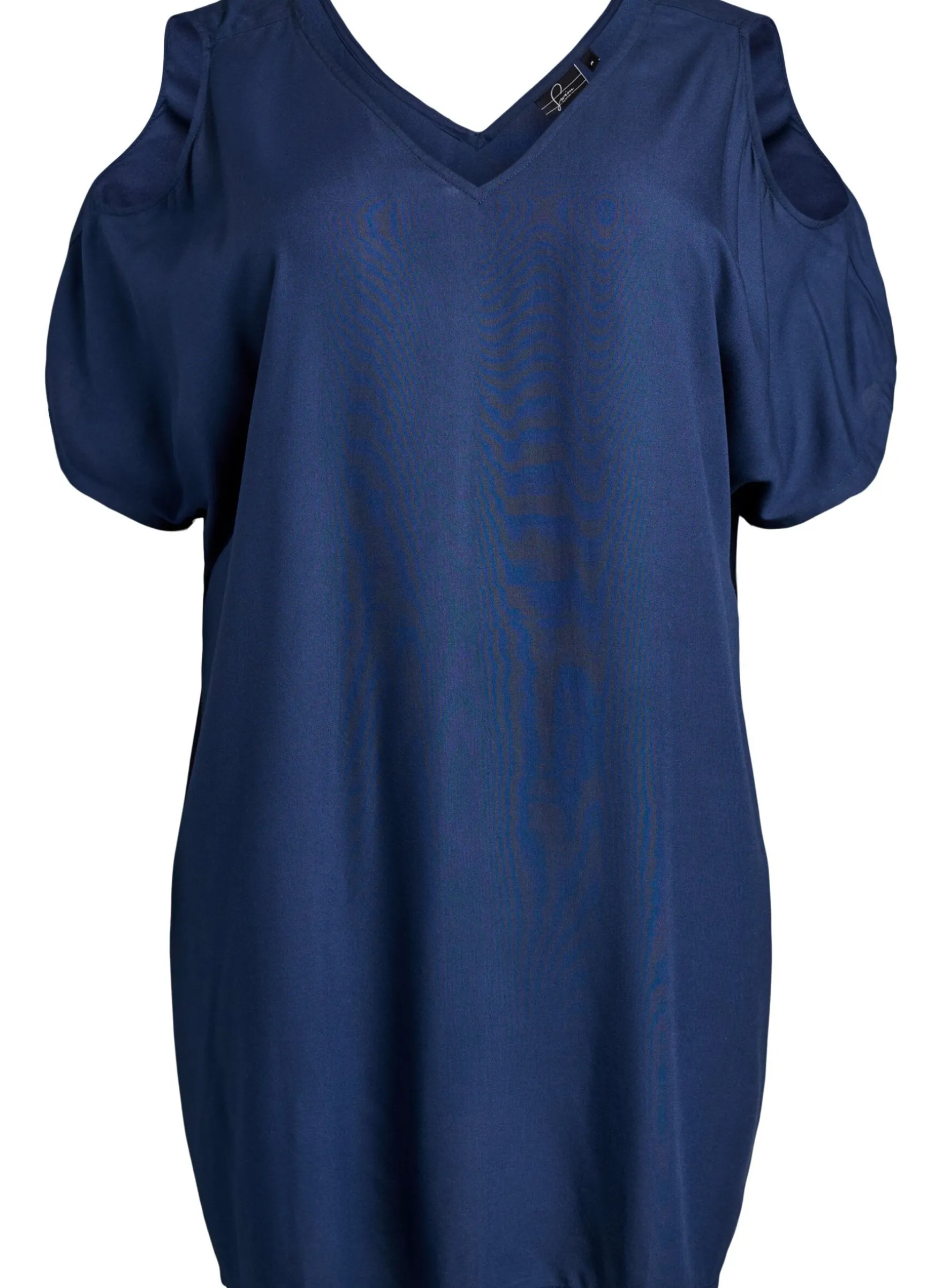 Strandkleid aus Viskose mit Schulterdetail