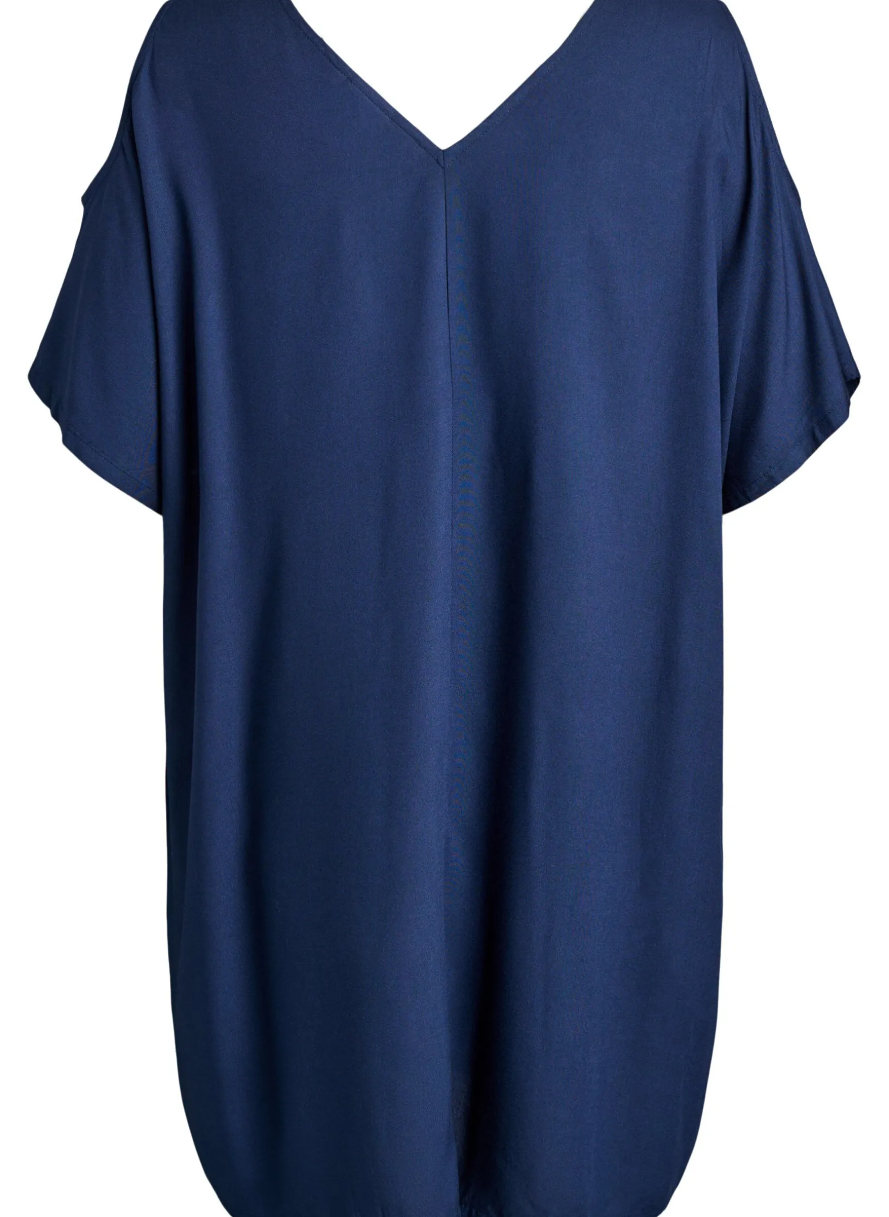 Strandkleid aus Viskose mit Schulterdetail