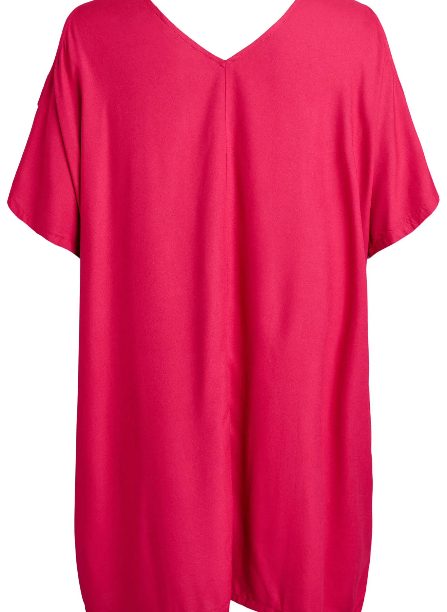 Strandkleid aus Viskose mit Schulterdetail