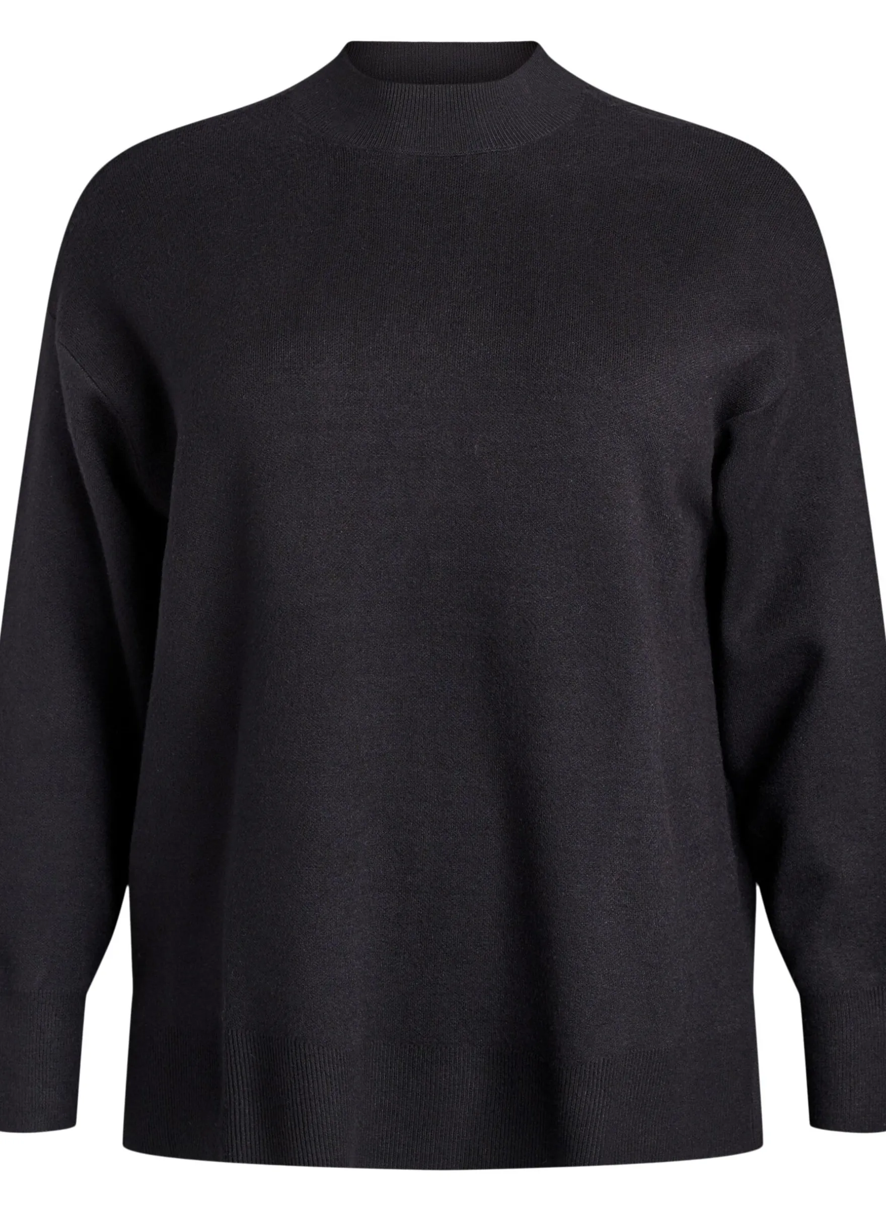Strickbluse mit hohem Kragen
