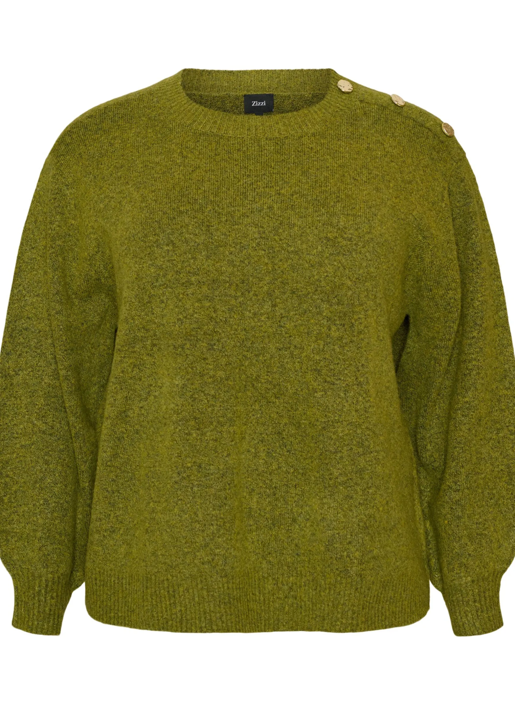 Strickbluse mit Knopfleiste