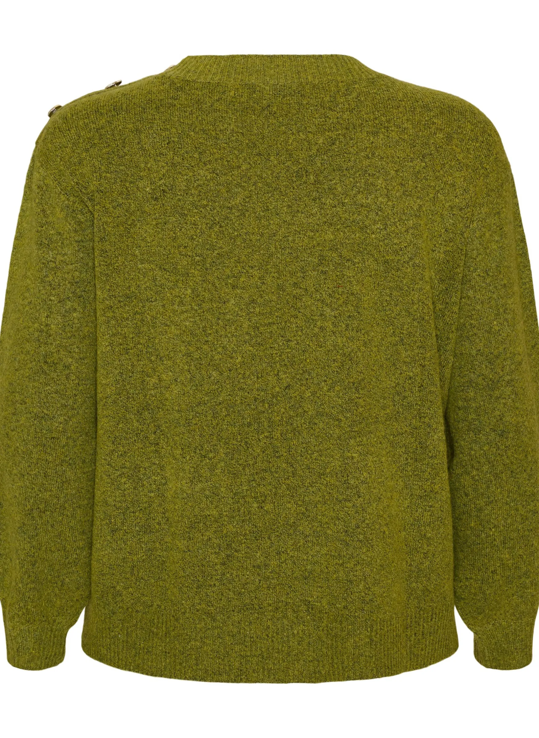 Strickbluse mit Knopfleiste