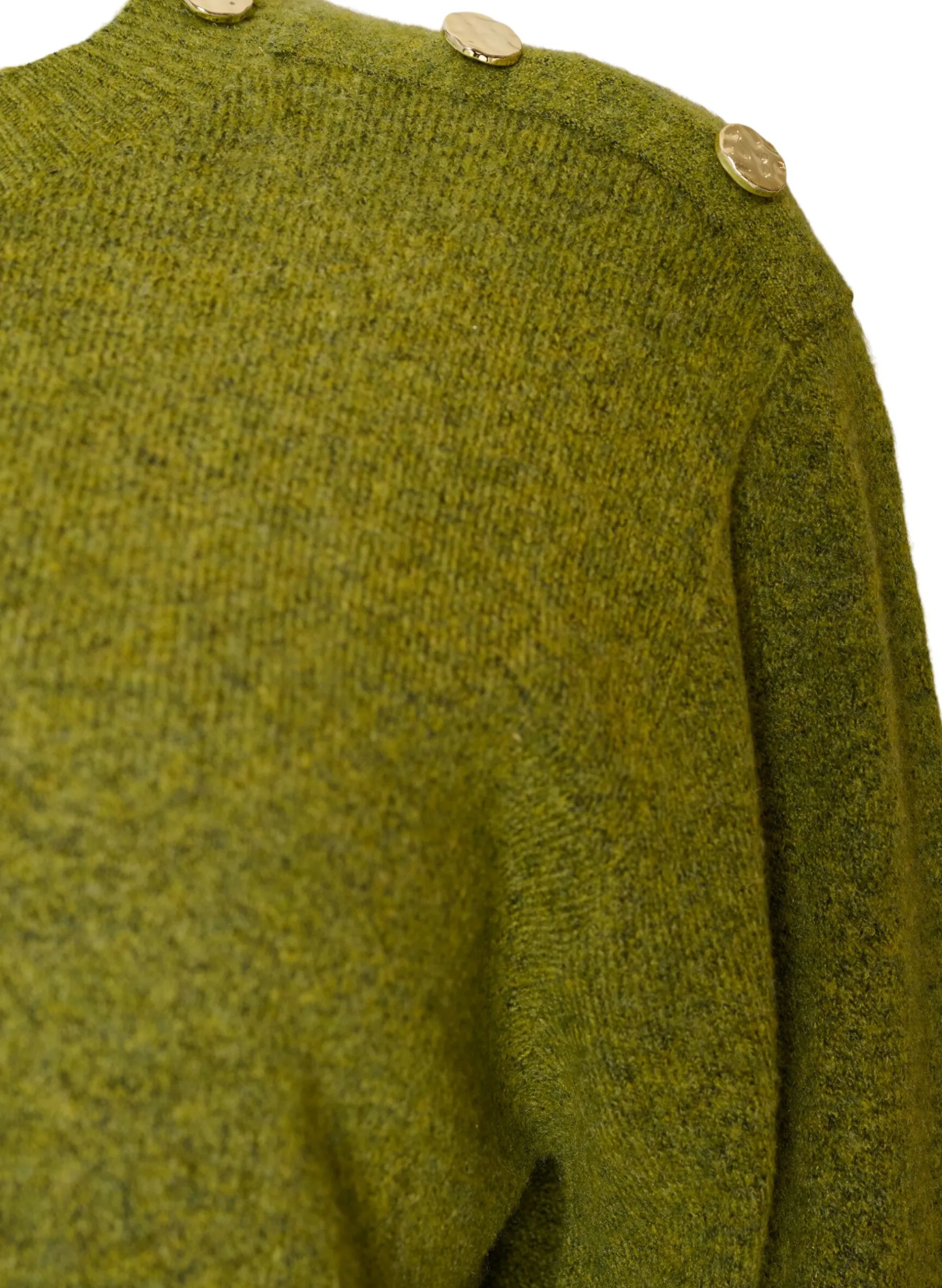 Strickbluse mit Knopfleiste