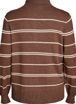 Strickbluse mit Kragen