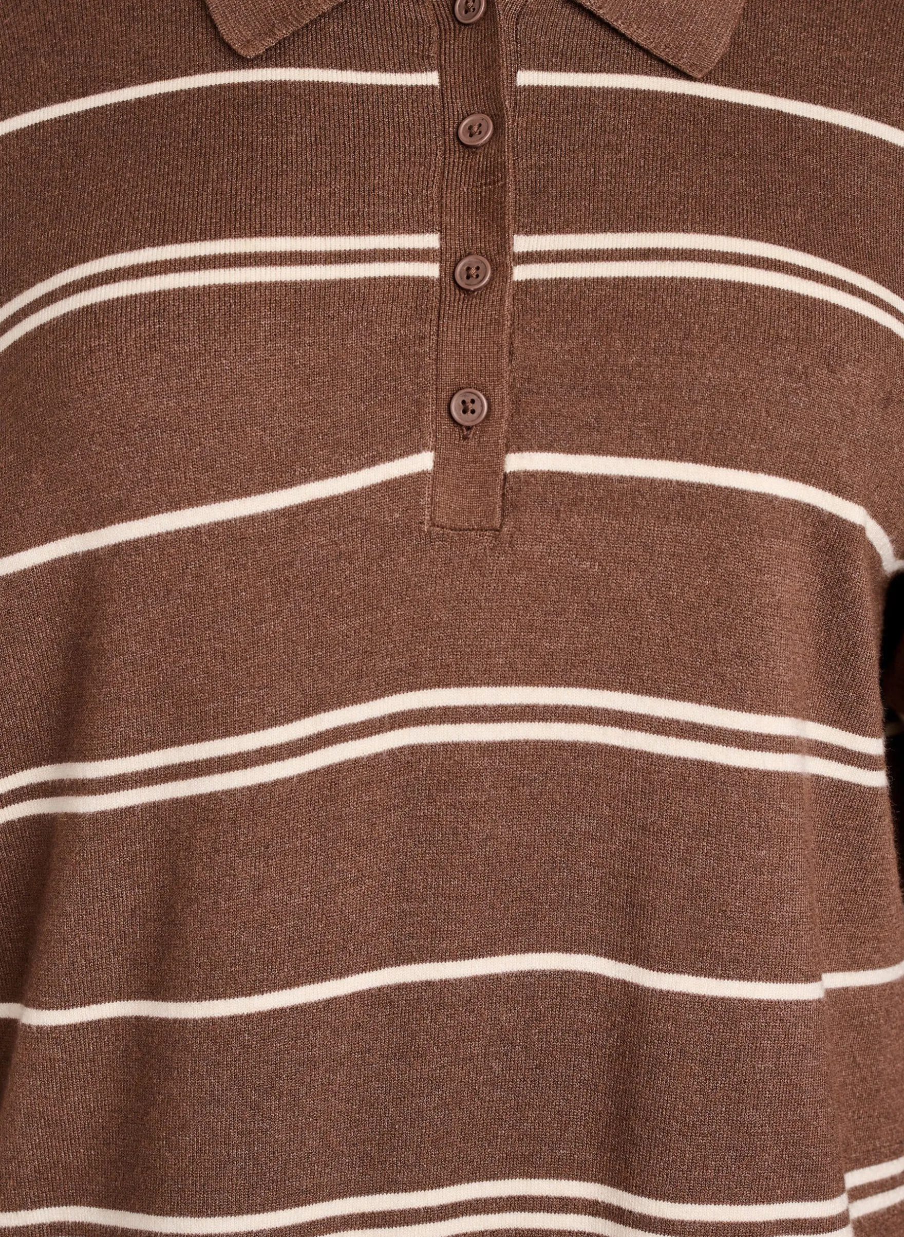 Strickbluse mit Kragen