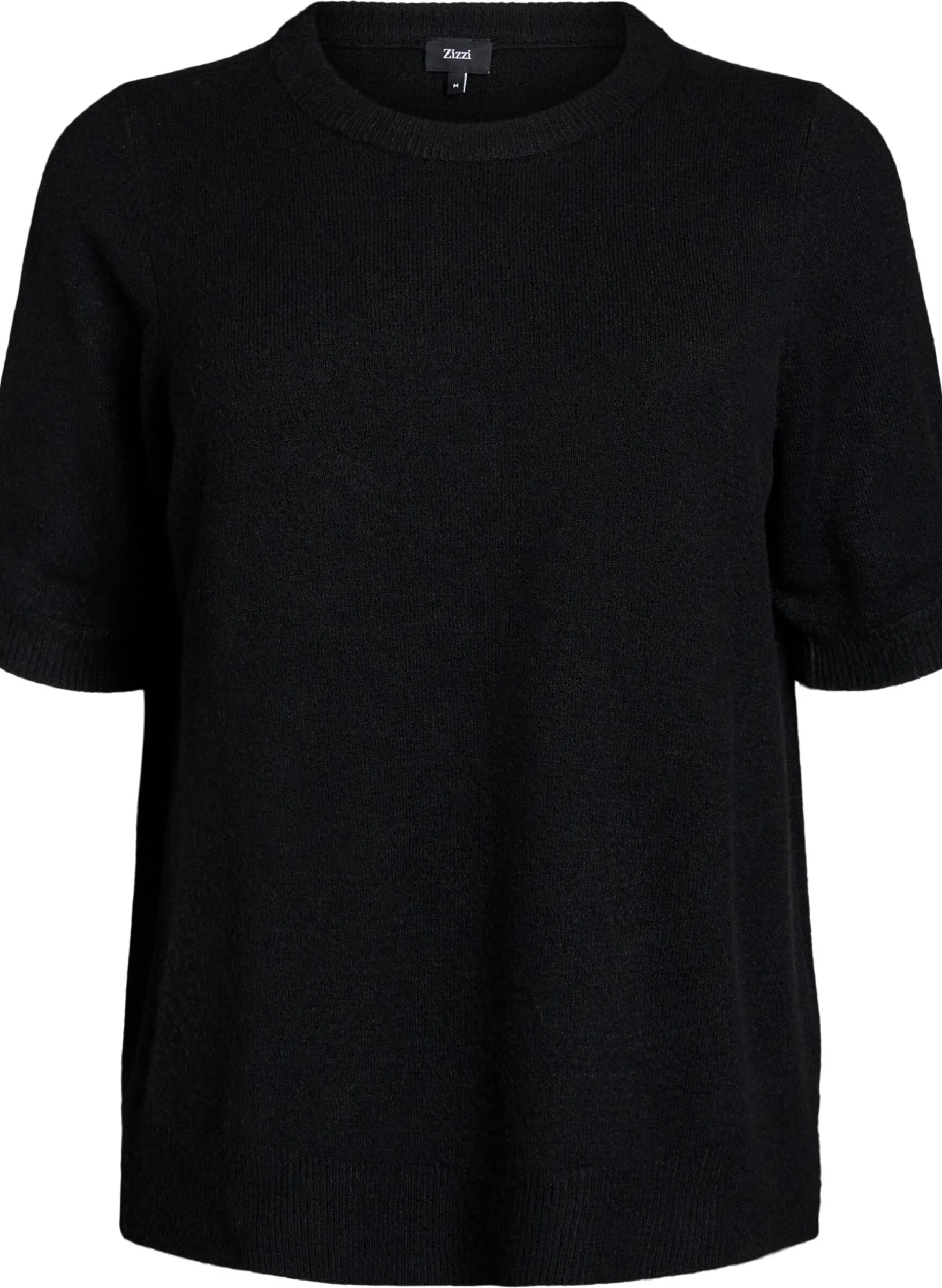 Strickbluse mit kurzen Ärmeln