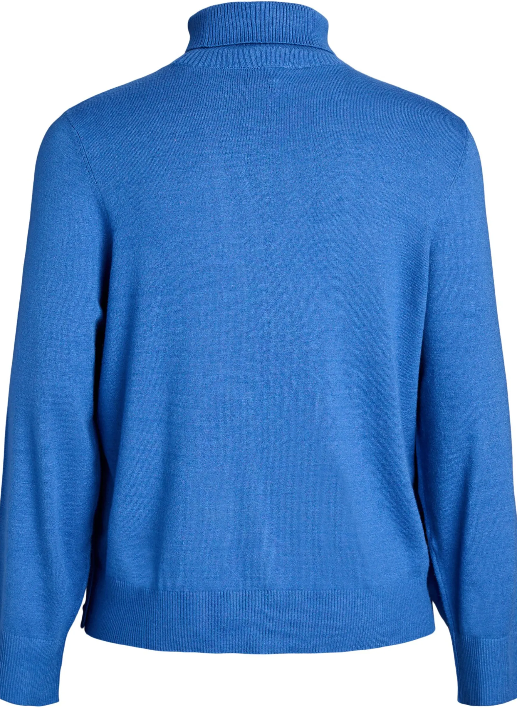 Strickbluse mit Rollkragen und seitlichen Knöpfen