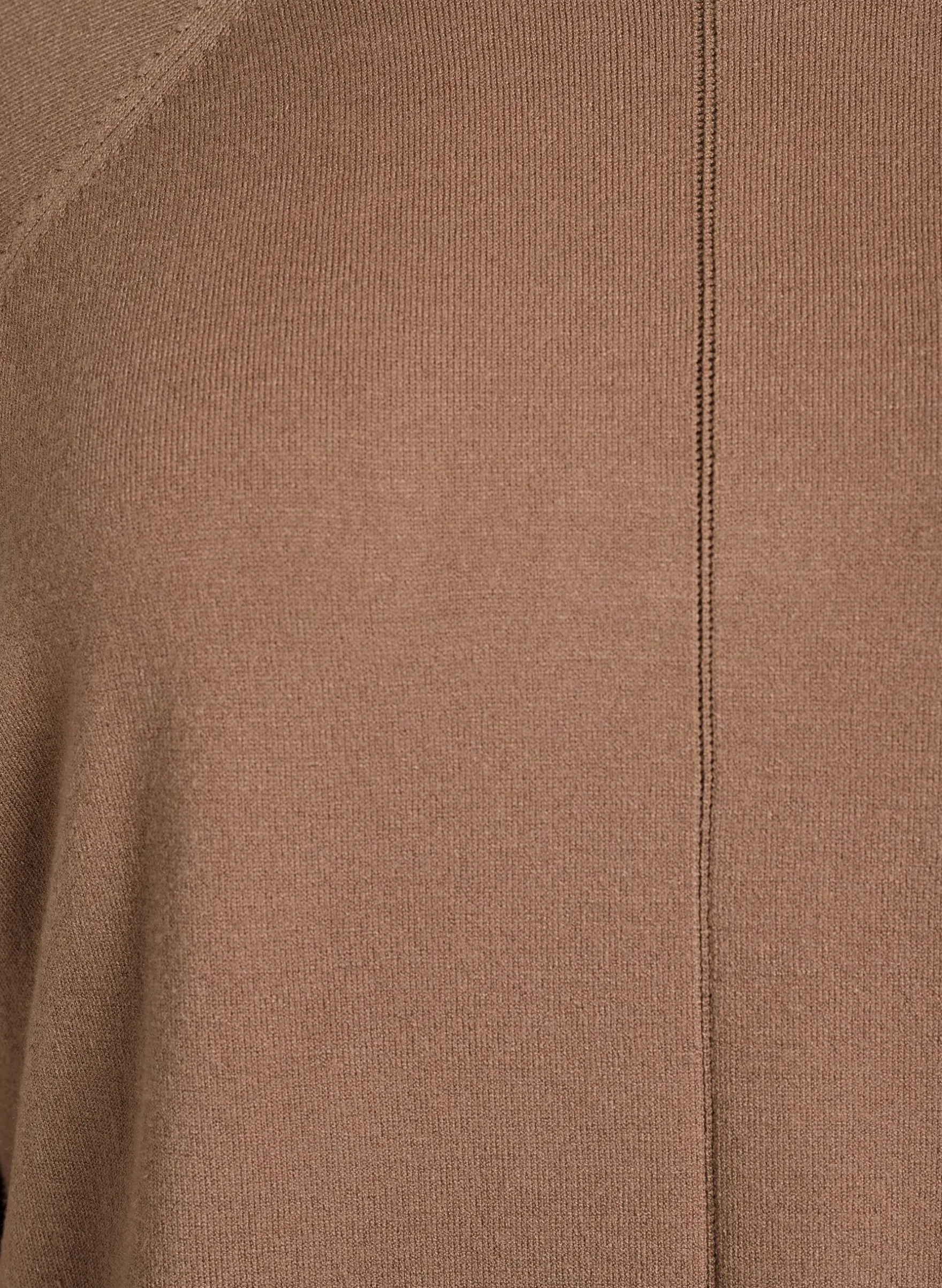 Strickbluse mit Rundhalsausschnitt und Strickmuster