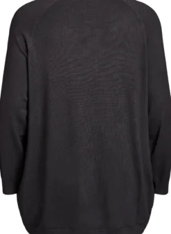 Strickbluse mit seitlichen Knöpfen