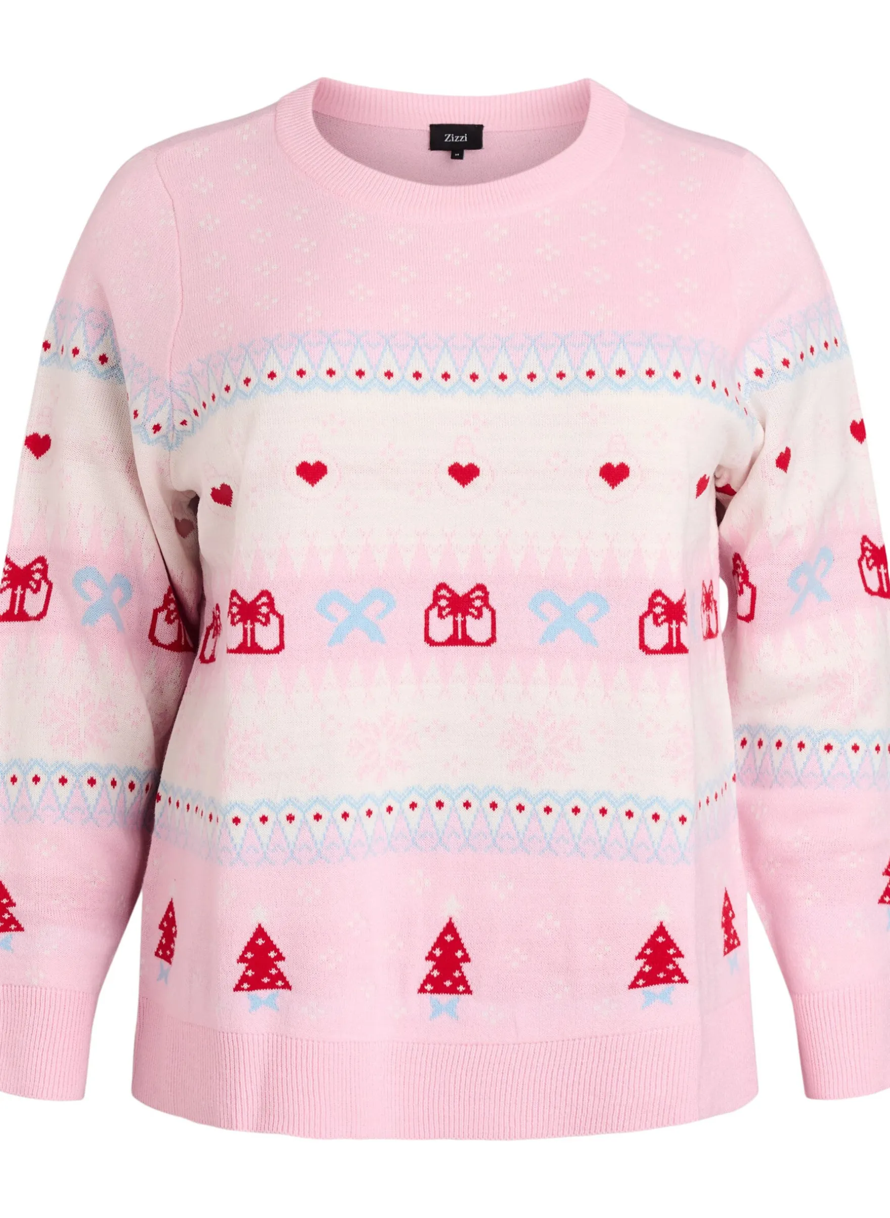 Strickbluse mit Weihnachtsmotiv