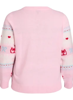 Strickbluse mit Weihnachtsmotiv