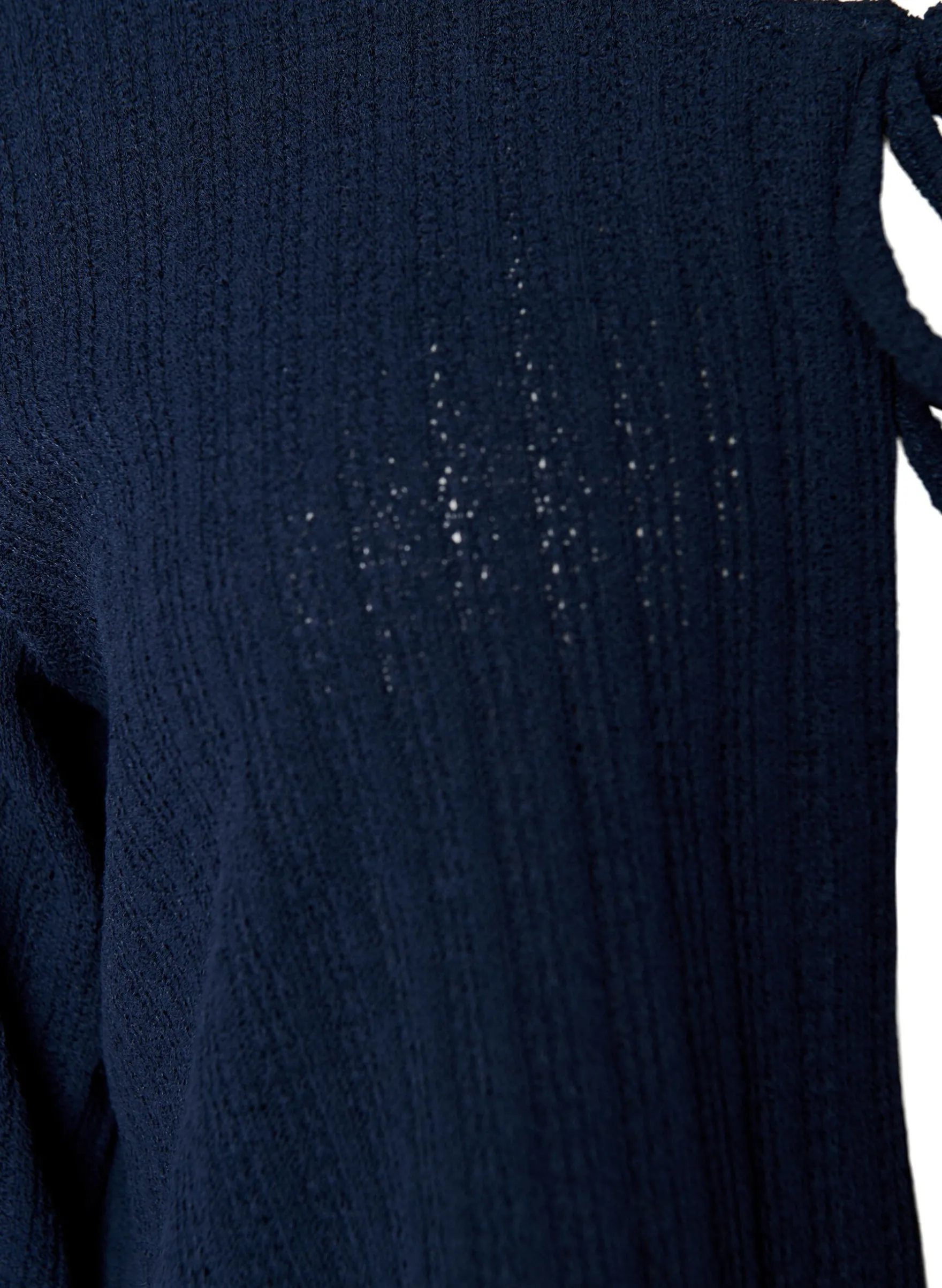 Strickjacke aus Jersey mit Struktur und Bindedetail vorne