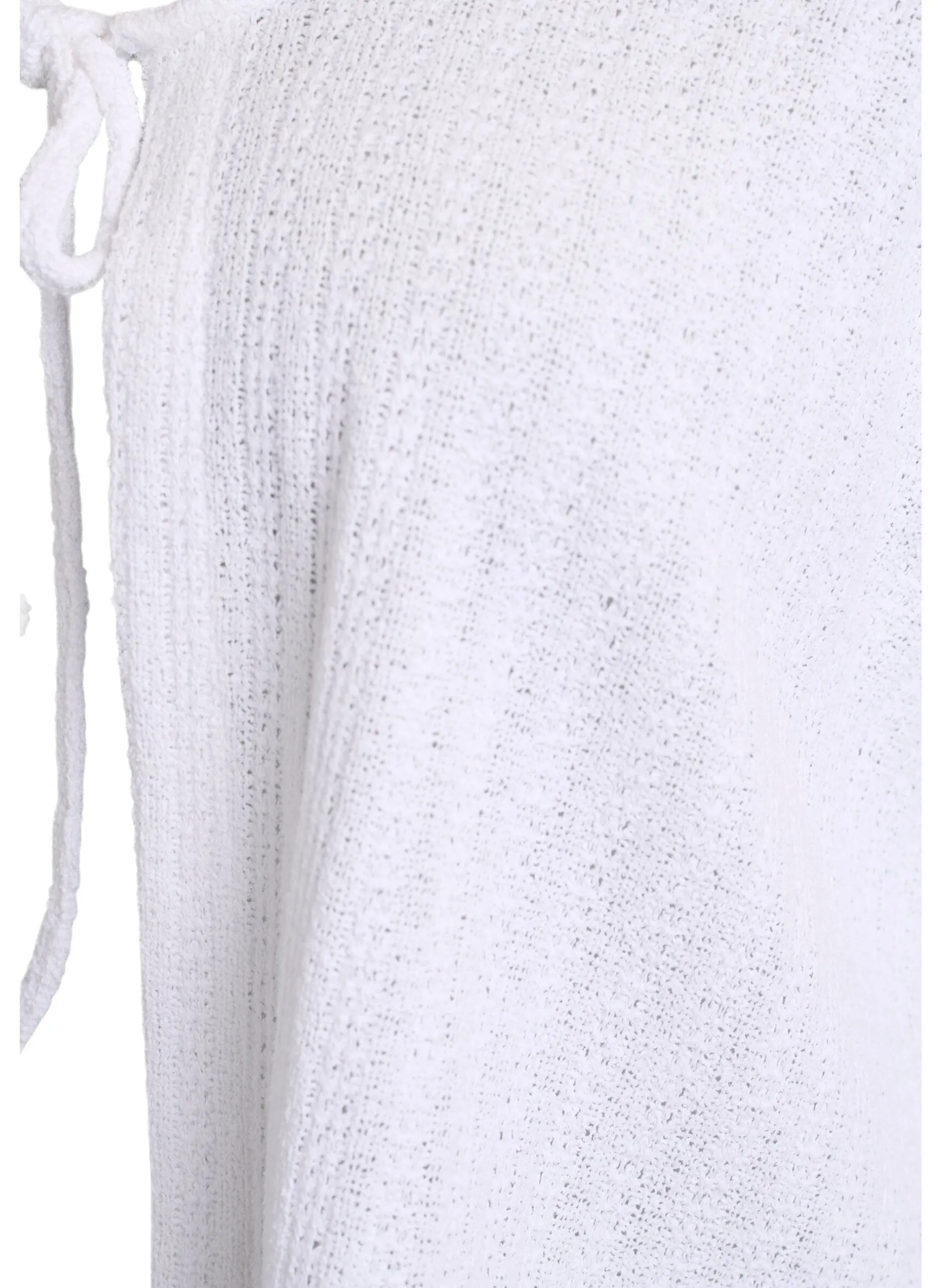Strickjacke aus Jersey mit Struktur und Bindedetail vorne