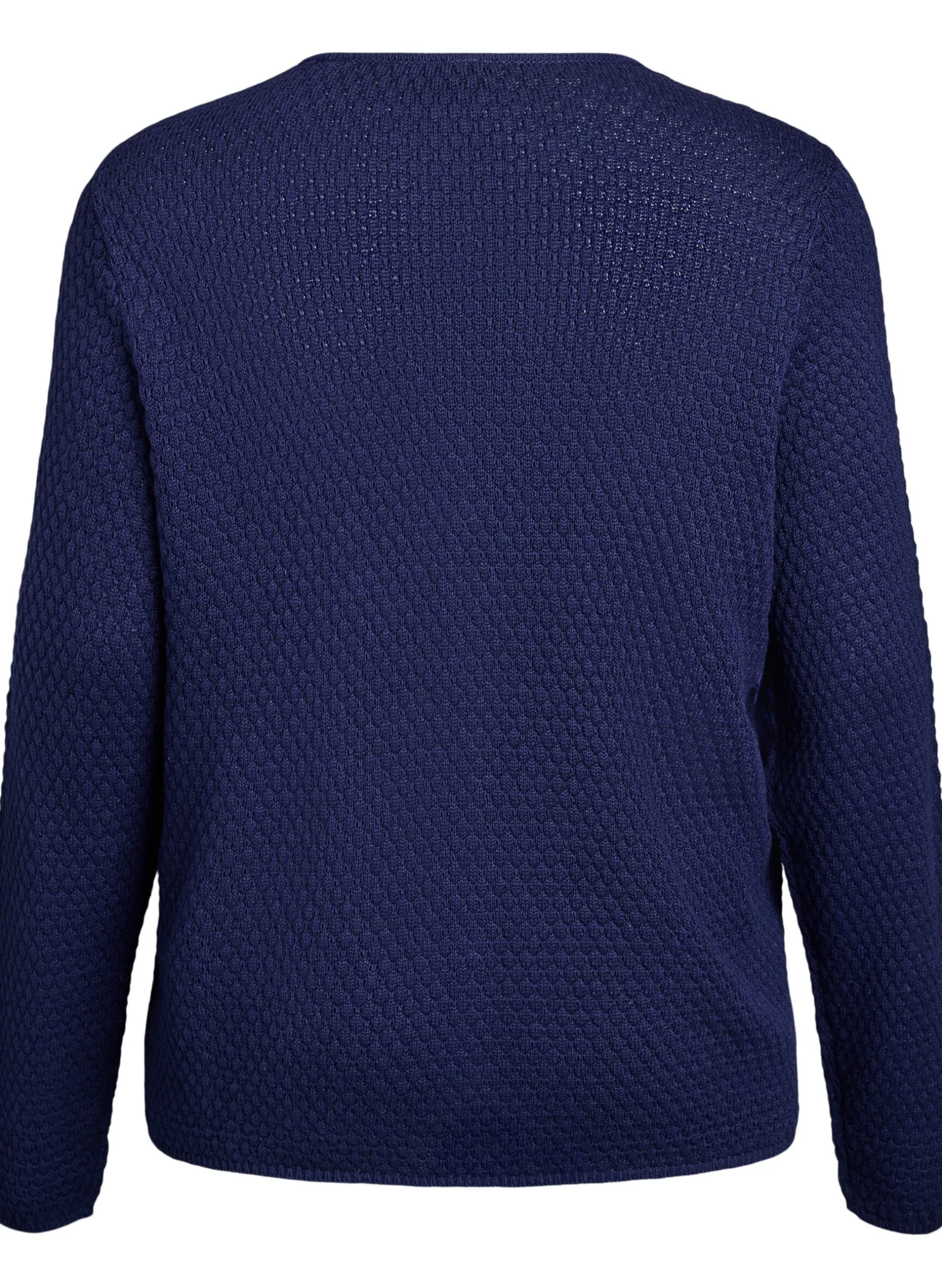 Strickjacke aus Strukturstrick mit kugelförmigen Knöpfen