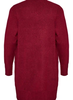 Strickjacke mit Rippenstrick und Taschen
