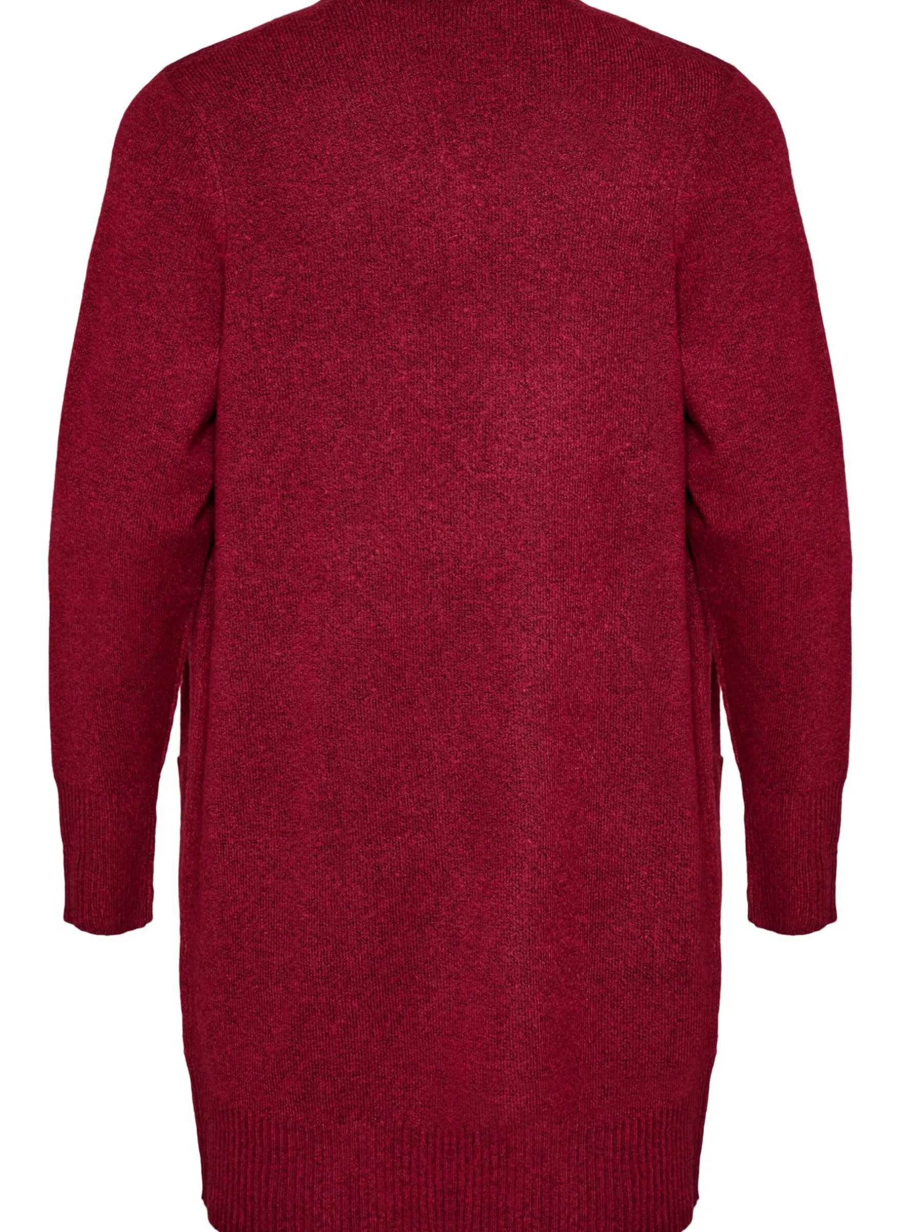 Strickjacke mit Rippenstrick und Taschen