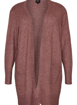 Strickjacke mit Rippenstrick und Taschen
