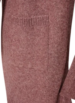 Strickjacke mit Rippenstrick und Taschen