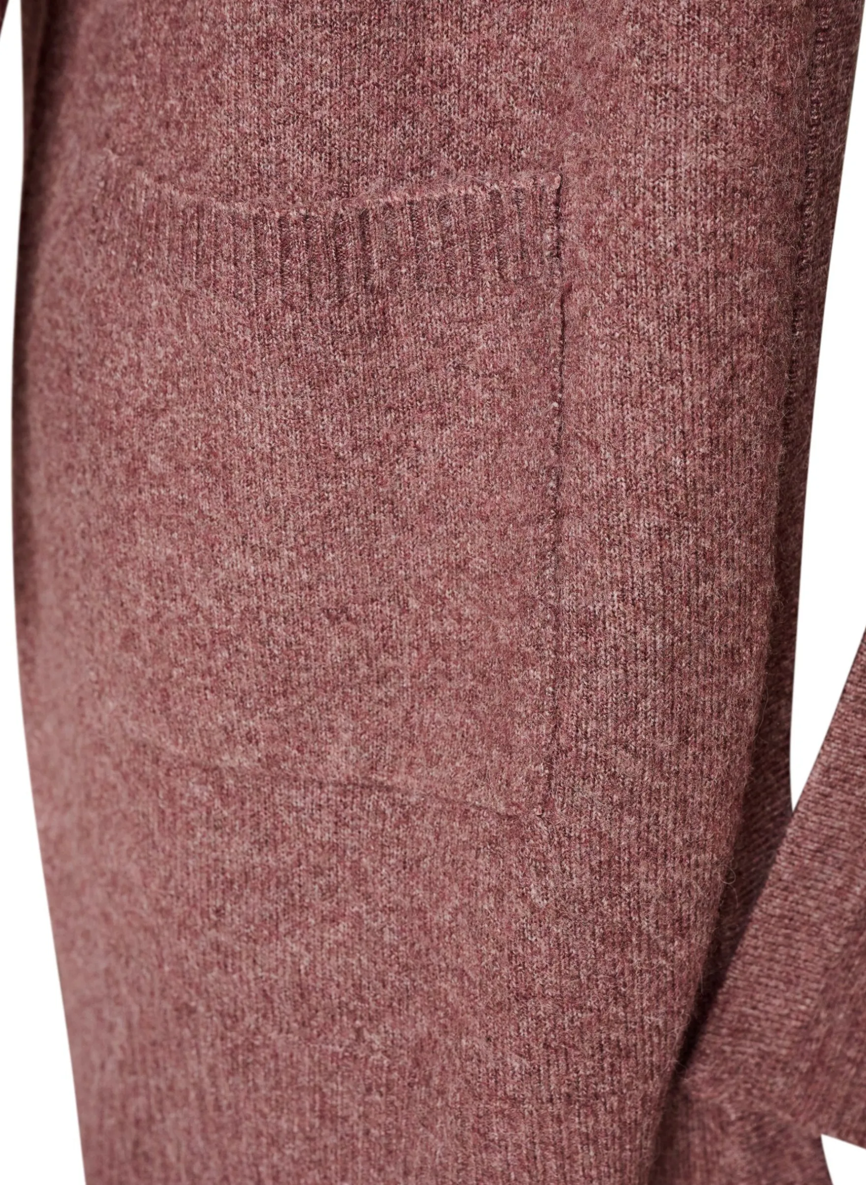 Strickjacke mit Rippenstrick und Taschen