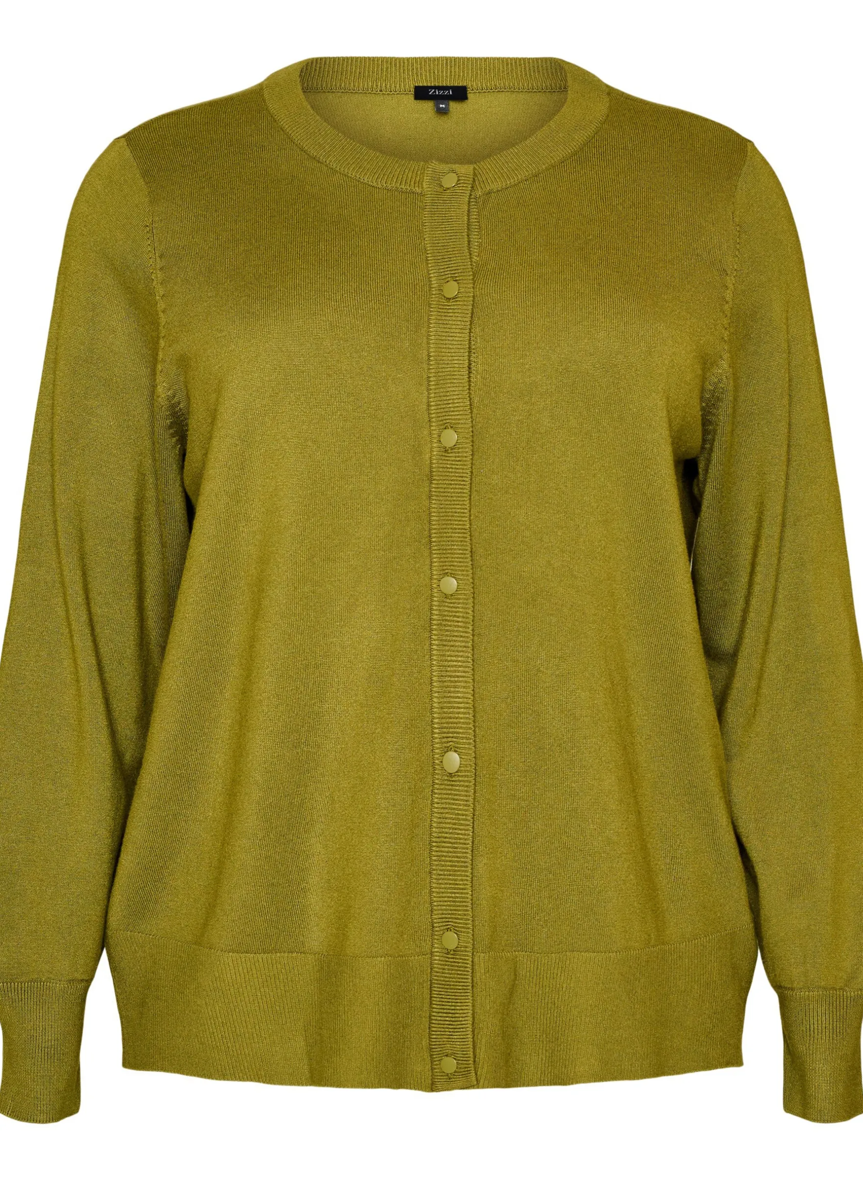 Strickjacke mit Rundhalsausschnitt und Knöpfen