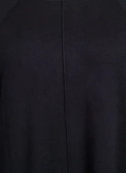 Strickkleid mit Raglanärmeln und Mittelnaht