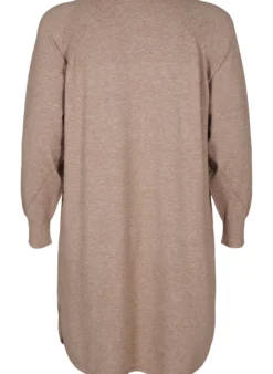 Strickkleid mit Rundhalsausschnitt und Strickmuster