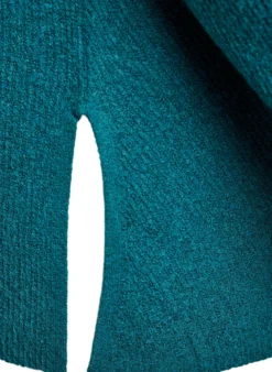 Strickpullover mit diagonalem Muster und Raglanärmeln