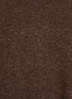 Strickweste mit Rippbändern