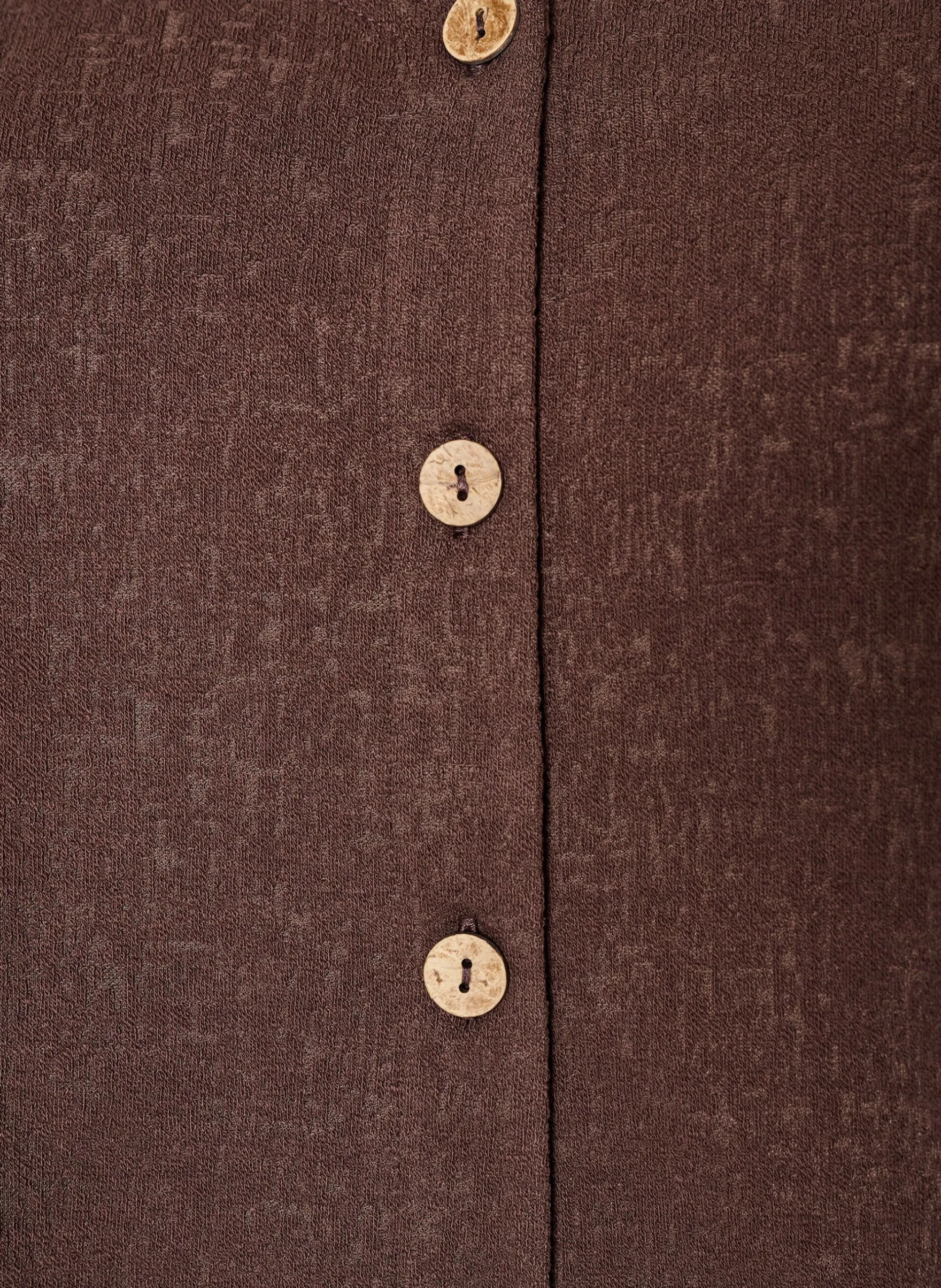 Strukturierte Bluse aus Baumwolle mit Knopfleiste
