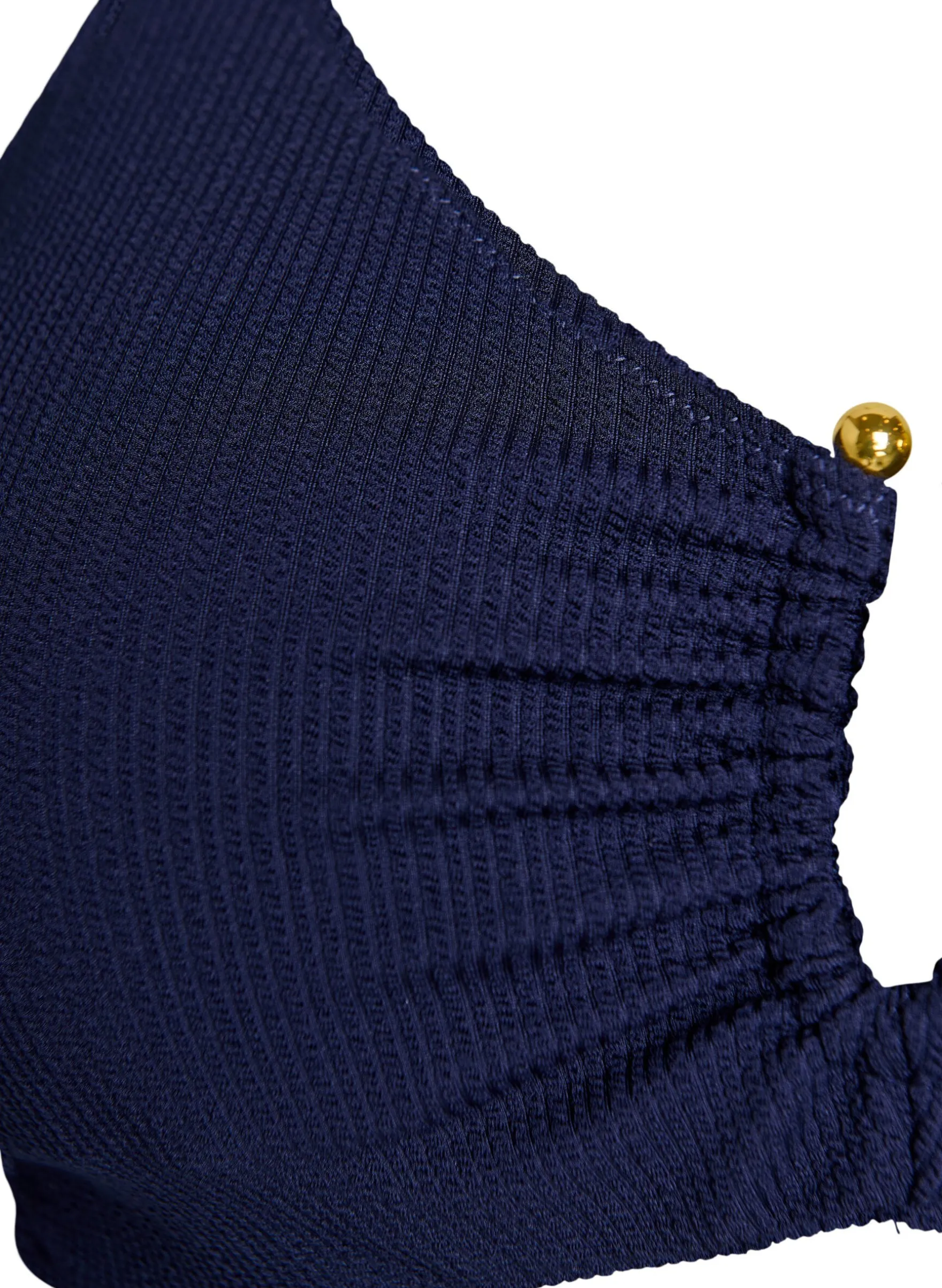 Strukturiertes Bikini Top mit Golddetail