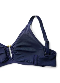 Strukturiertes Bikini Top mit Golddetail
