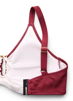 Strukturiertes Bikini Top mit Golddetail