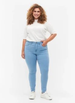 Super Slim Amy Jeans mit hoher Taille