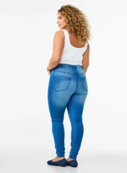 Super Slim Amy Jeans mit hoher Taille