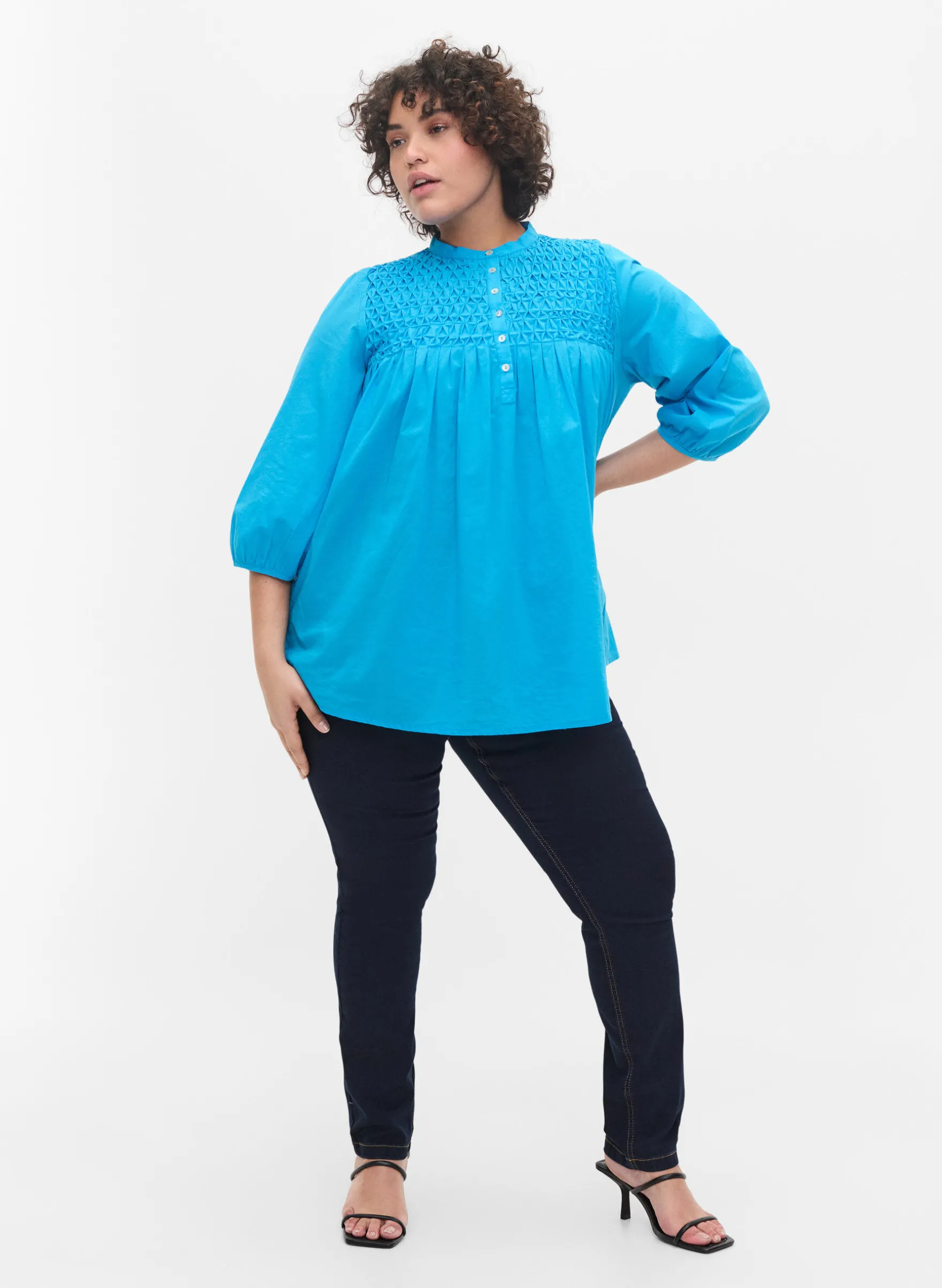 Super Slim Amy Jeans mit hoher Taille