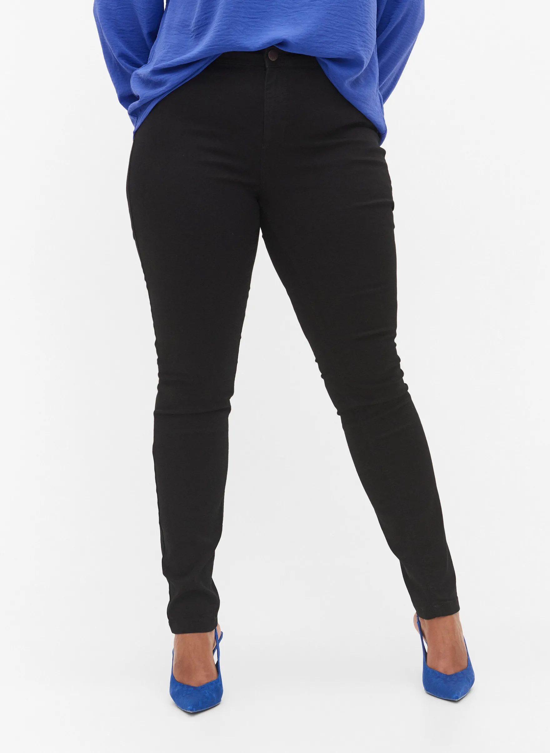 Super Slim Amy Jeans mit hoher Taille
