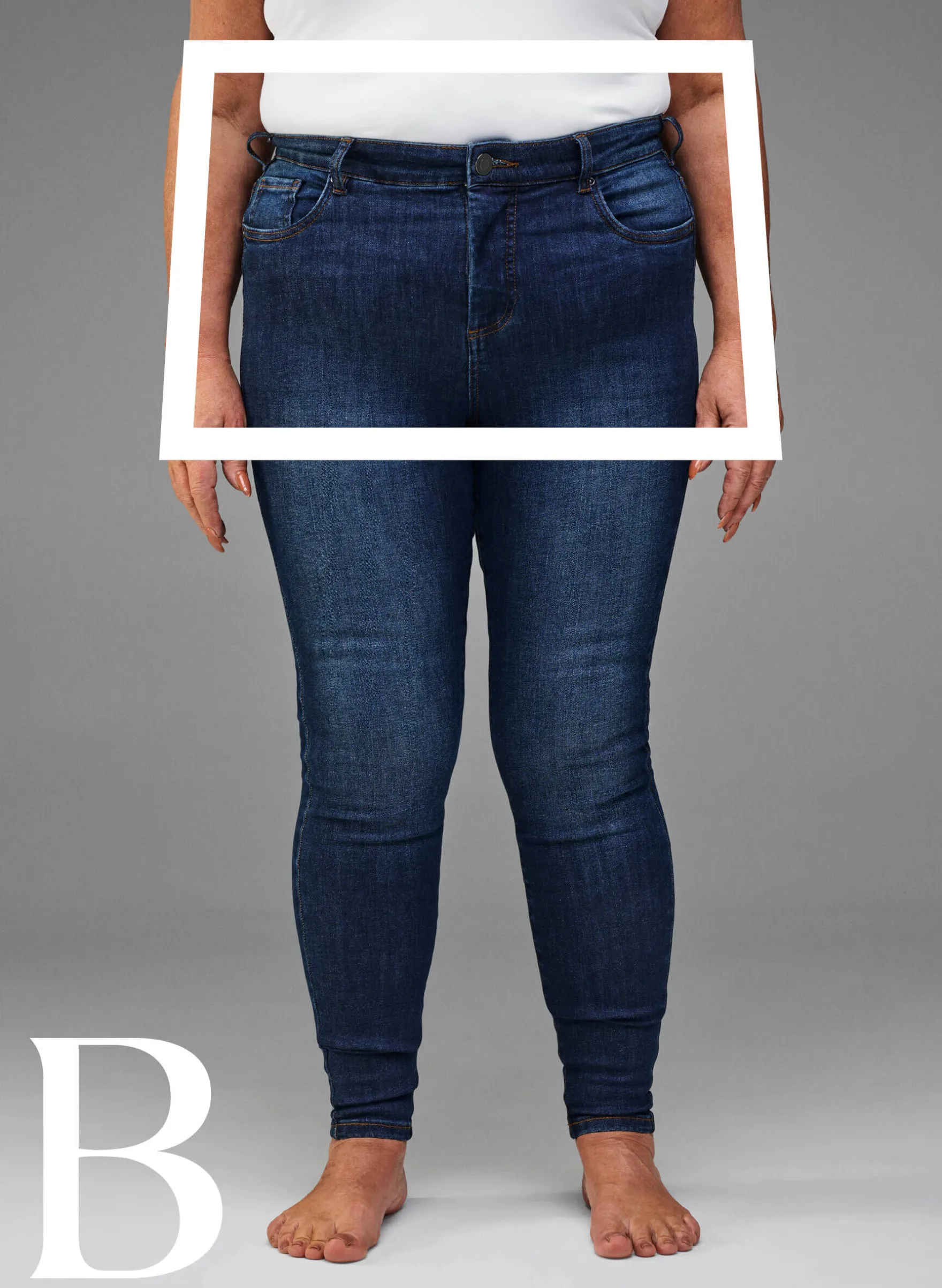 Super Slim-Fit-Jeans mit hoher Taille