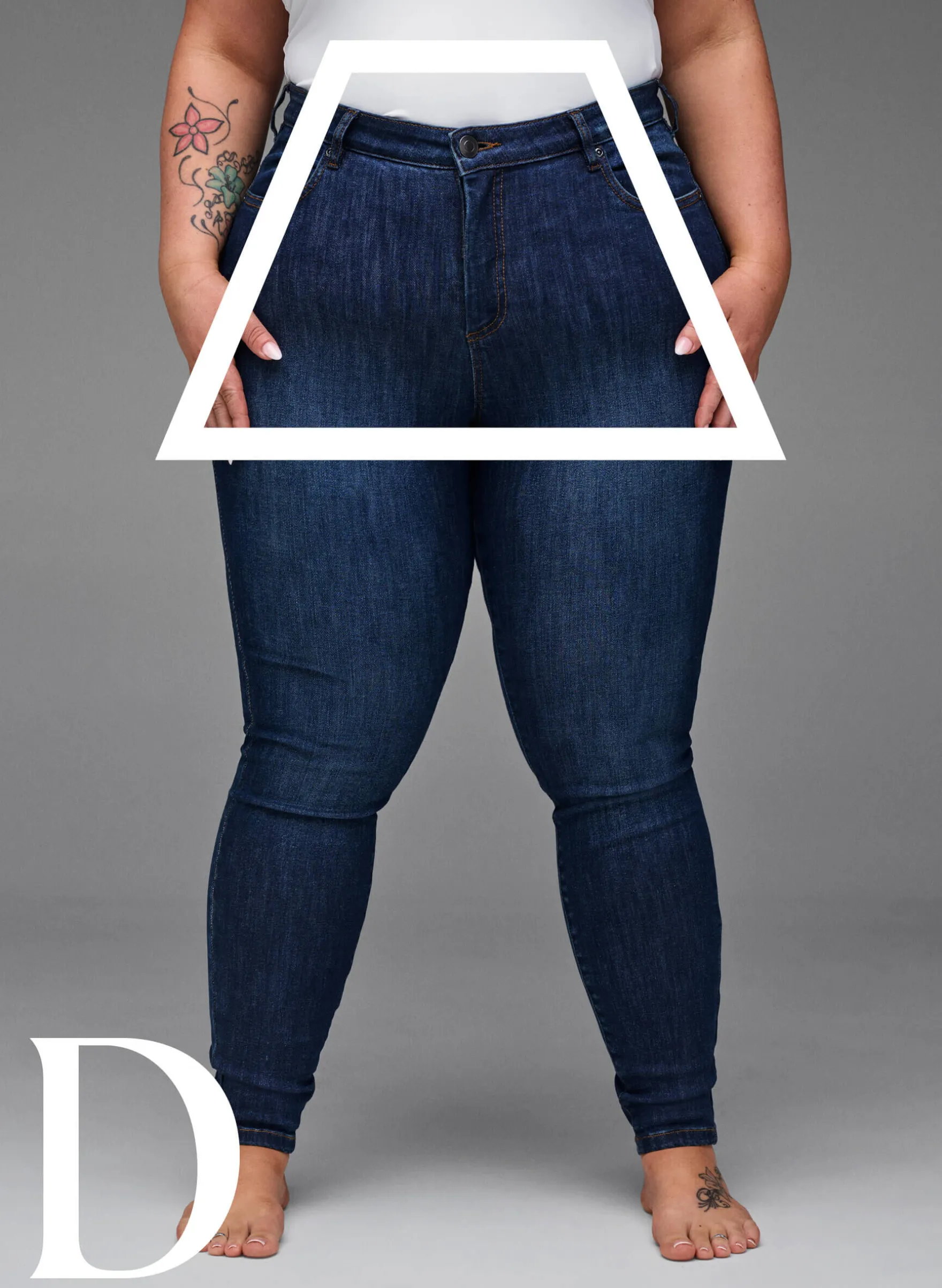 Super Slim-Fit-Jeans mit hoher Taille